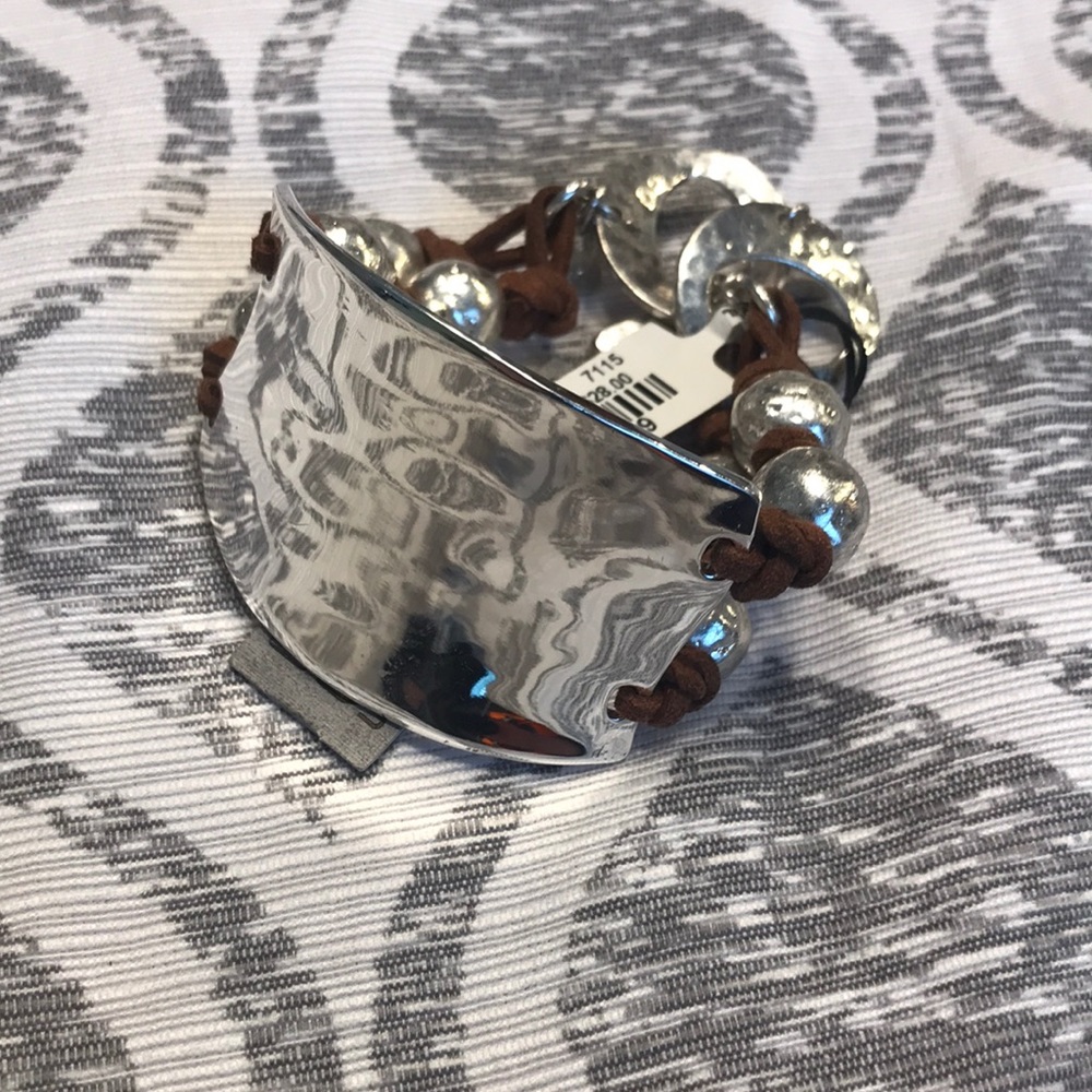Silver plated leather bracelet Last Chance Sale🚨